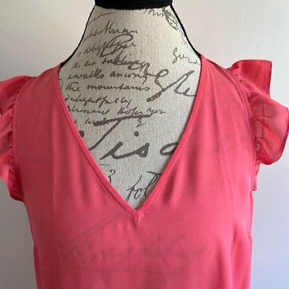 NWT J. Crew Flutter Sleeve Top - Picture 2 of 3